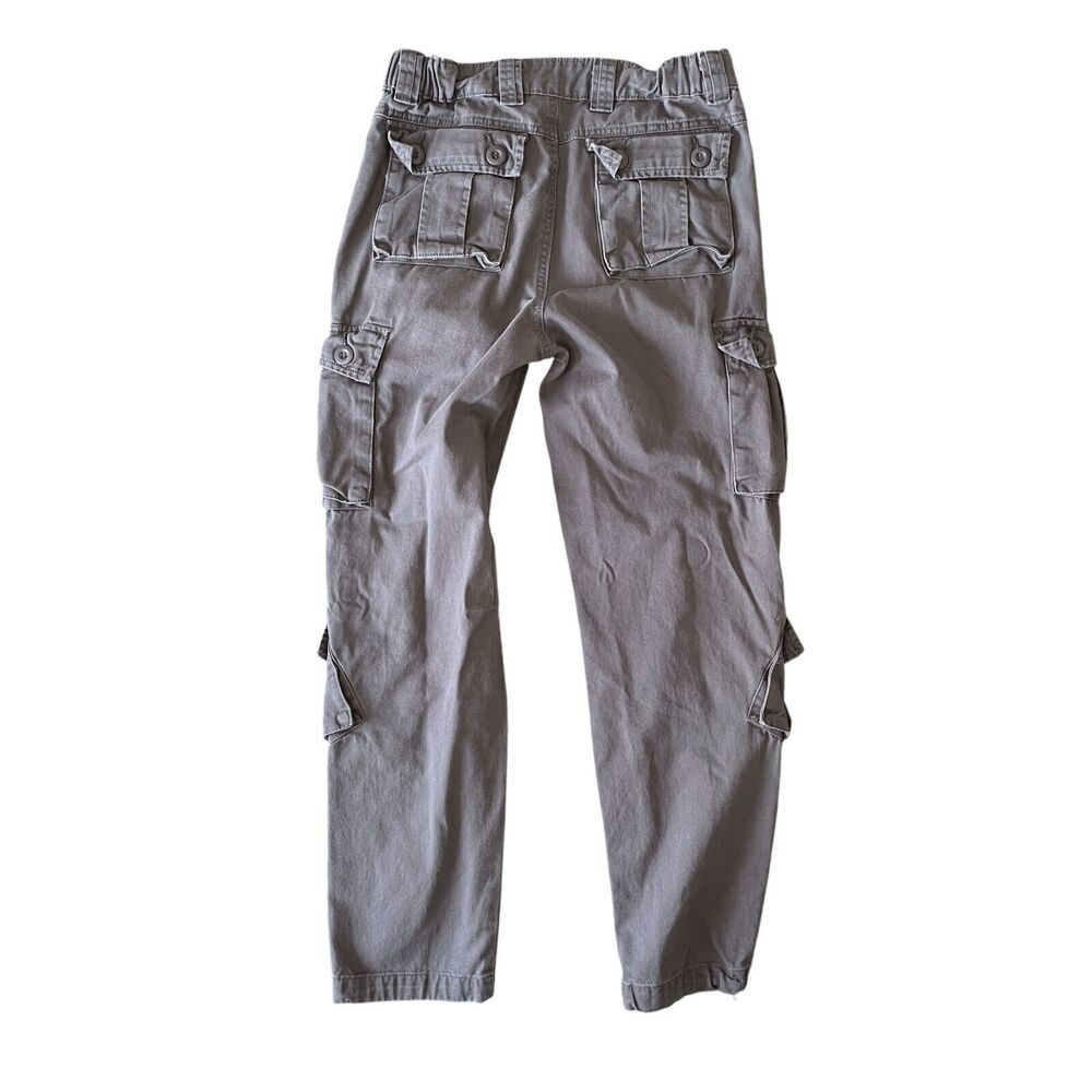 AKARMY Cargo Pants Womens 6 Gray Drawstring Ankle Baggy 90s Retro Street Grunge‎ - Picture 7 of 16